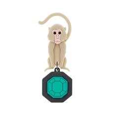 Macaque Monkey Brooch