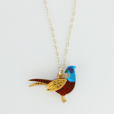 Pheasant Charm Necklace